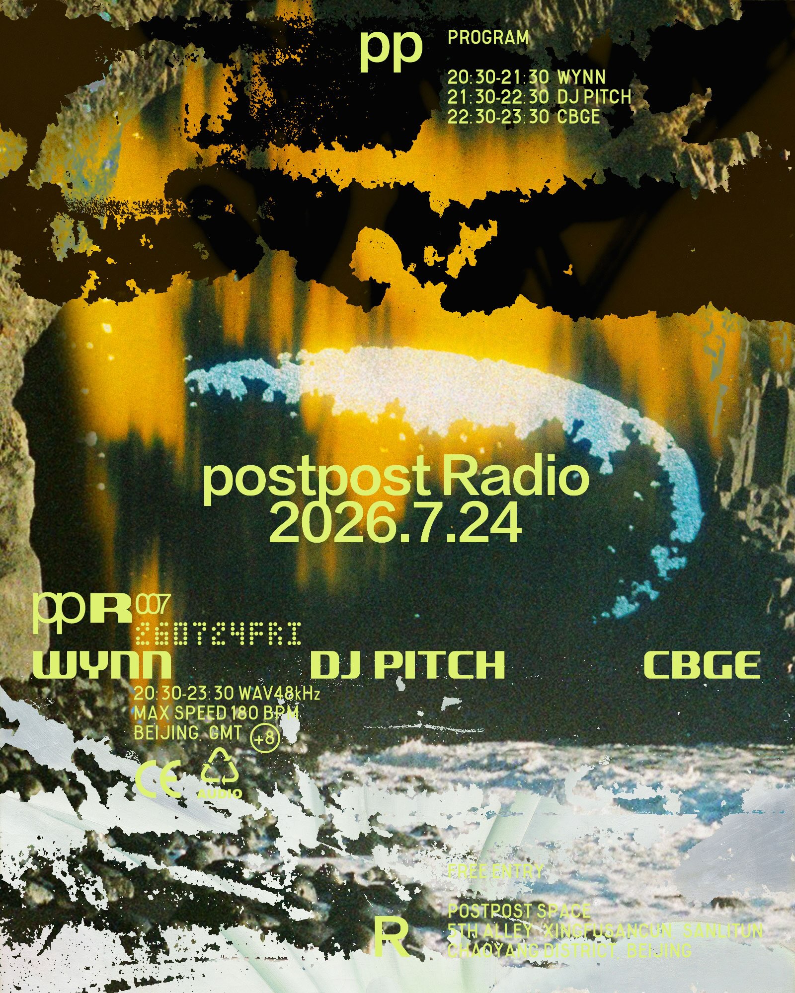 DJ Pitch PostPost Radio Beijing poster