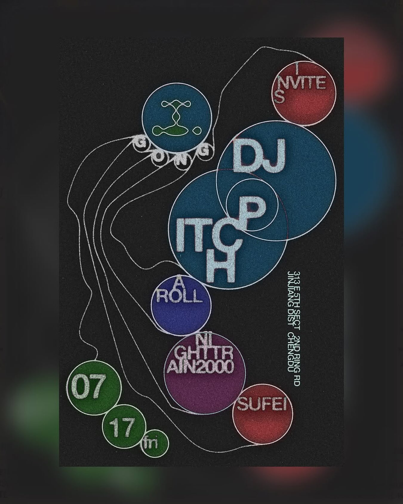 DJ Pitch Chengdu tour poster